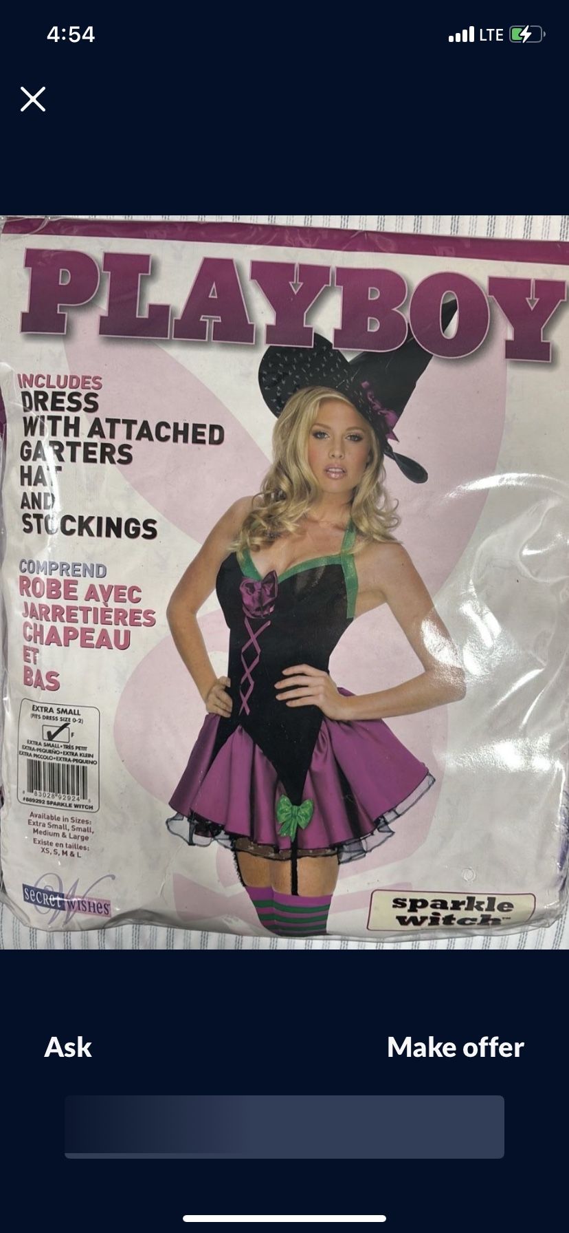 Playboy Witch Costume