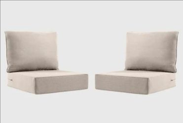 Carolina 4-Piece Outdoor Patio Cushion Set 24" x 24" x 6" – Beige