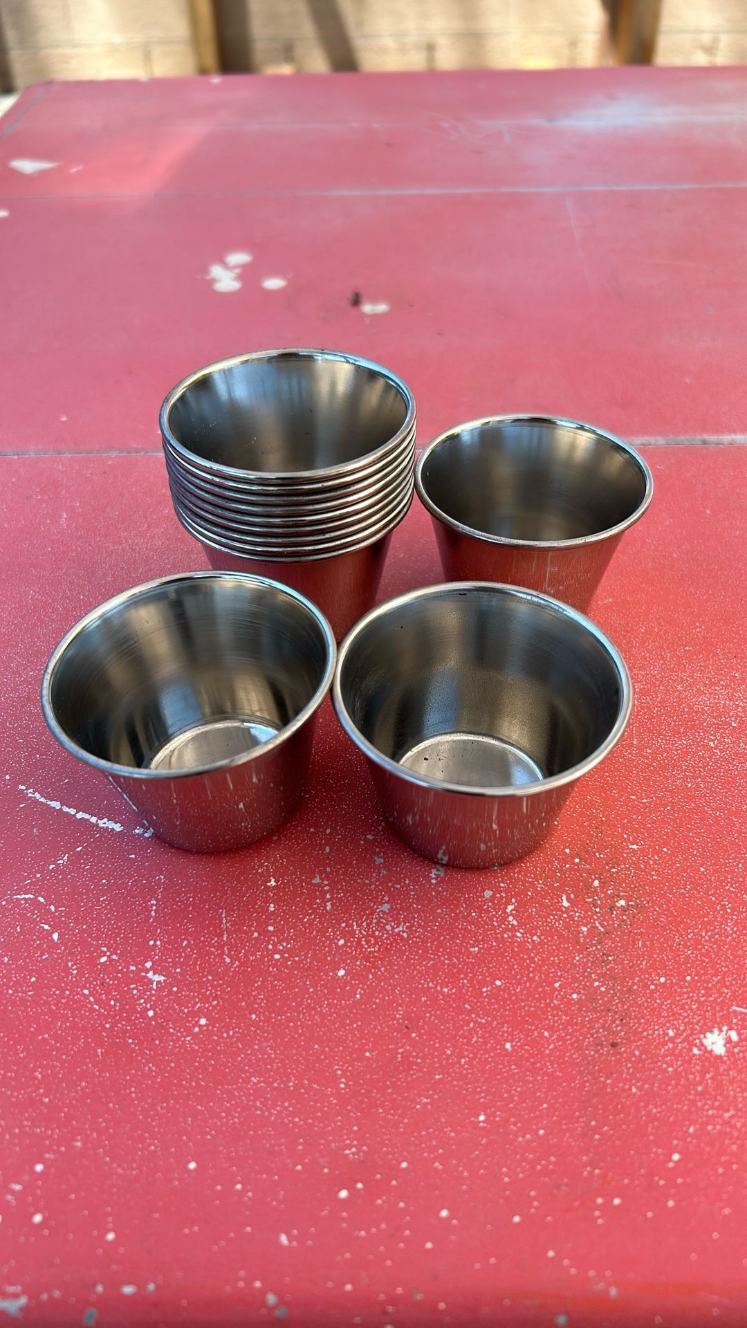 Stainless Steel Dipping Sauce Cup 2.5 Ounces 39 Dozen