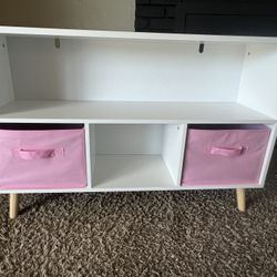 Bookcase/Toy Bin For Little Girls Room