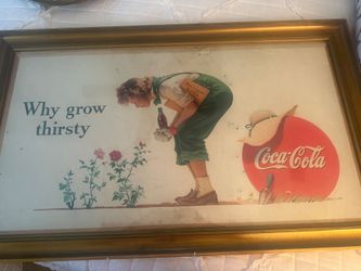 1945 Vintage Coca-Cola Framed Advertising Print