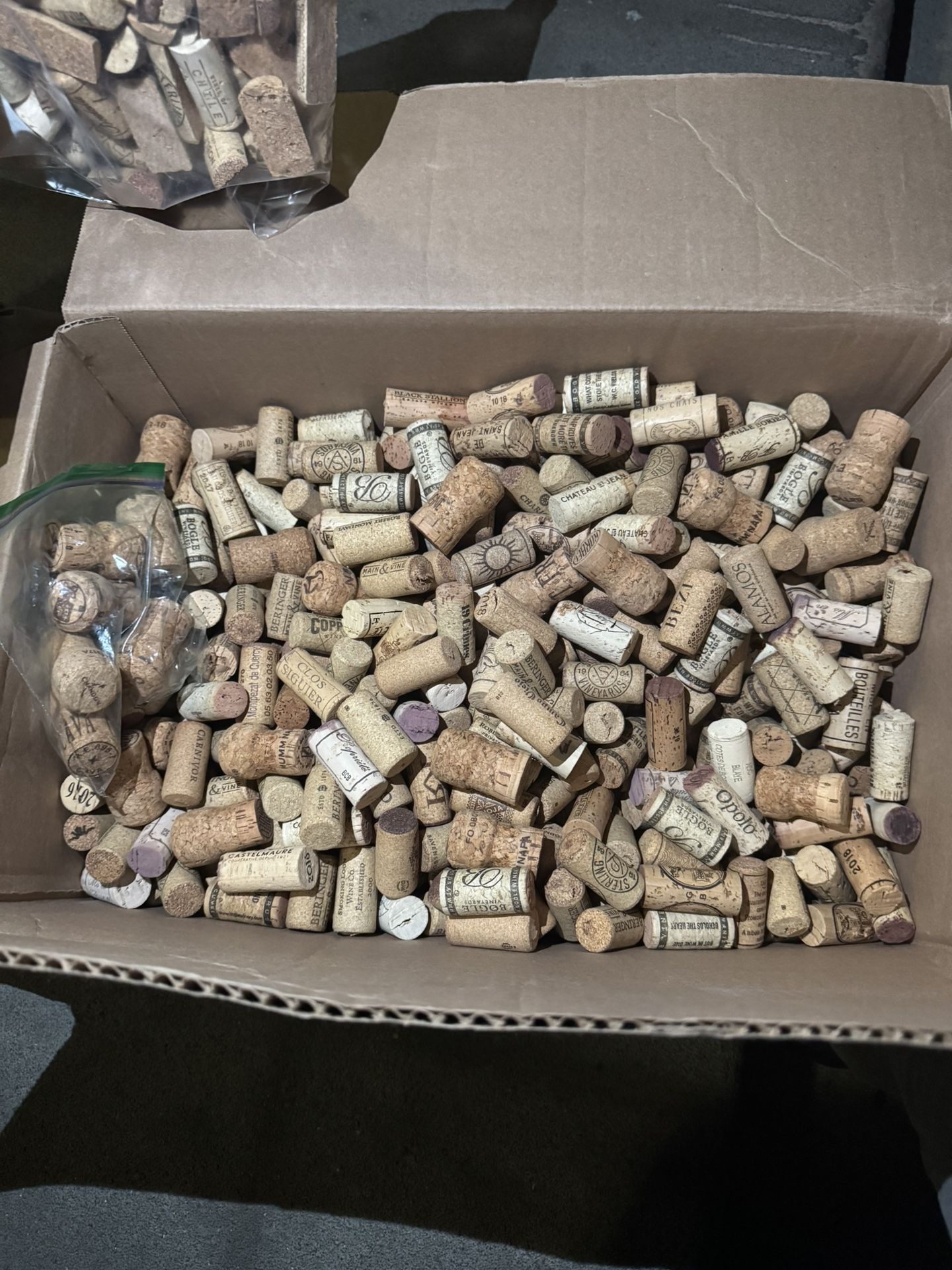 Big Box Of Wine Corks 