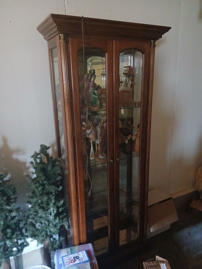 American Of Martinsville Lighted Curio Cabinet
