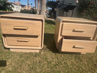 Two bedside small dressers