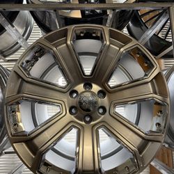 24 Inch Grey And Chrome Rep Wheels Rims Tires