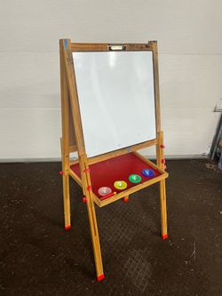 Used white and green board for children education