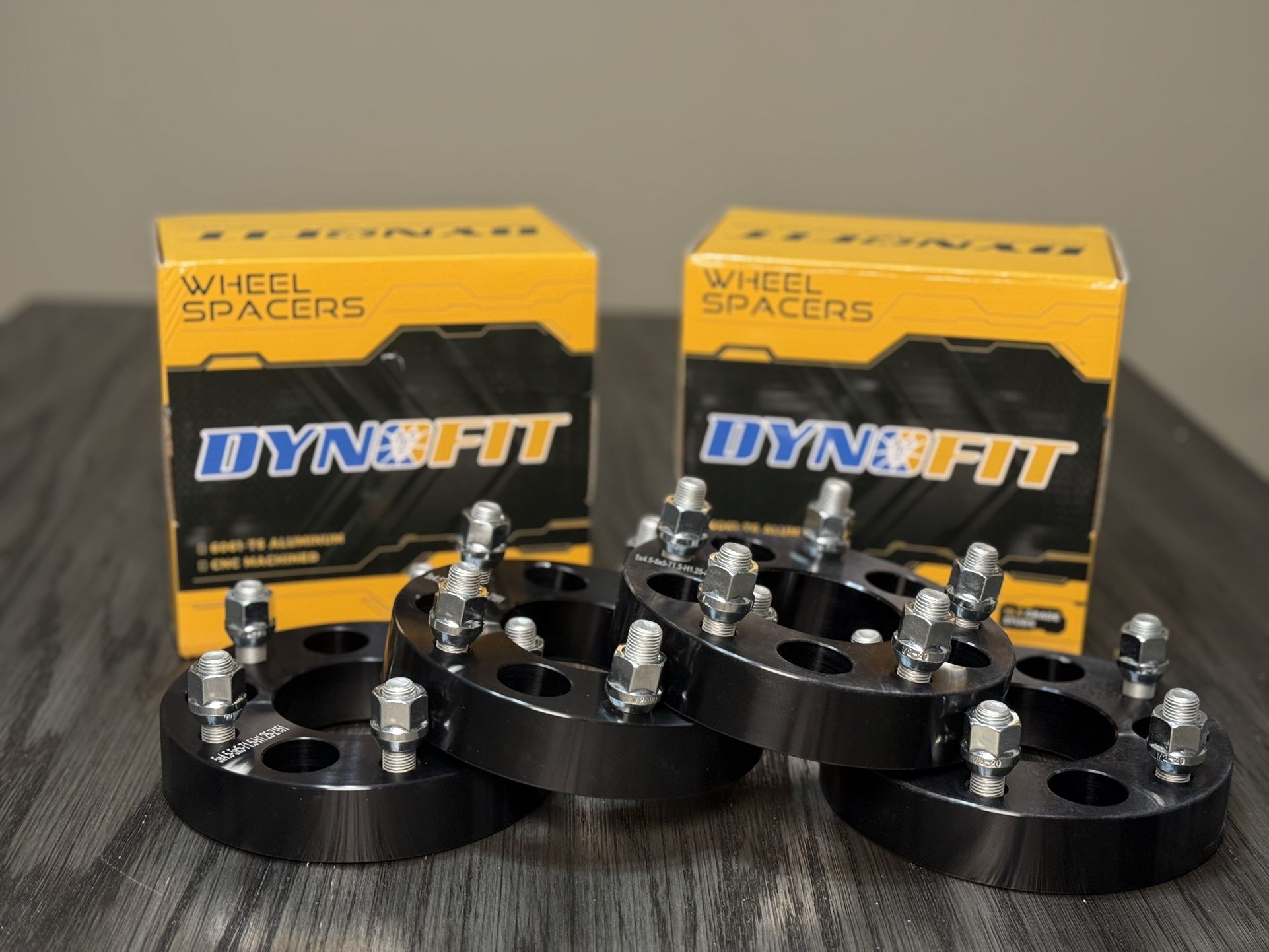 Dynofit Wheel Adapters 5x4.5 to 5x5 - 1.25", 71.5mm Hub, 4PCS - New