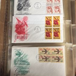 Full Binder With “ First Day Of Issue” Stamps