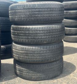 SET OF TIRE 225 60 16 BRIDGESTONE 85% LIFE