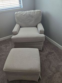 Rocker with ottoman