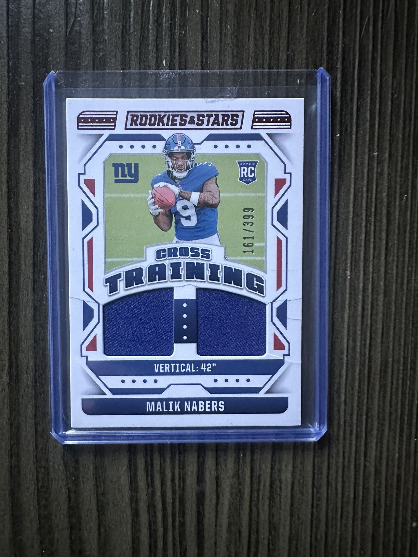 2024 Panini Rookies & Stars Malik Nabers Cross Training Rookie RC Patch /399