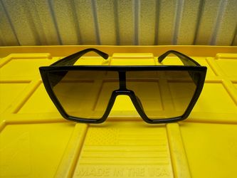 Black oversized shield sport glasses UV protection outdoor