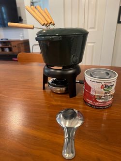 Brand New Enamel Fondue Set