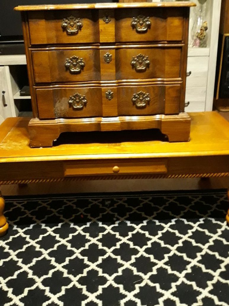 2 Drawer Nightstand And Single Drawer Coffee Table.