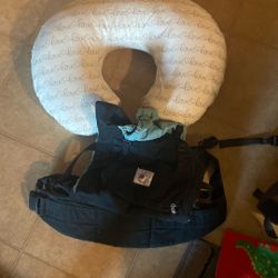 Boppy And Baby Wearer 