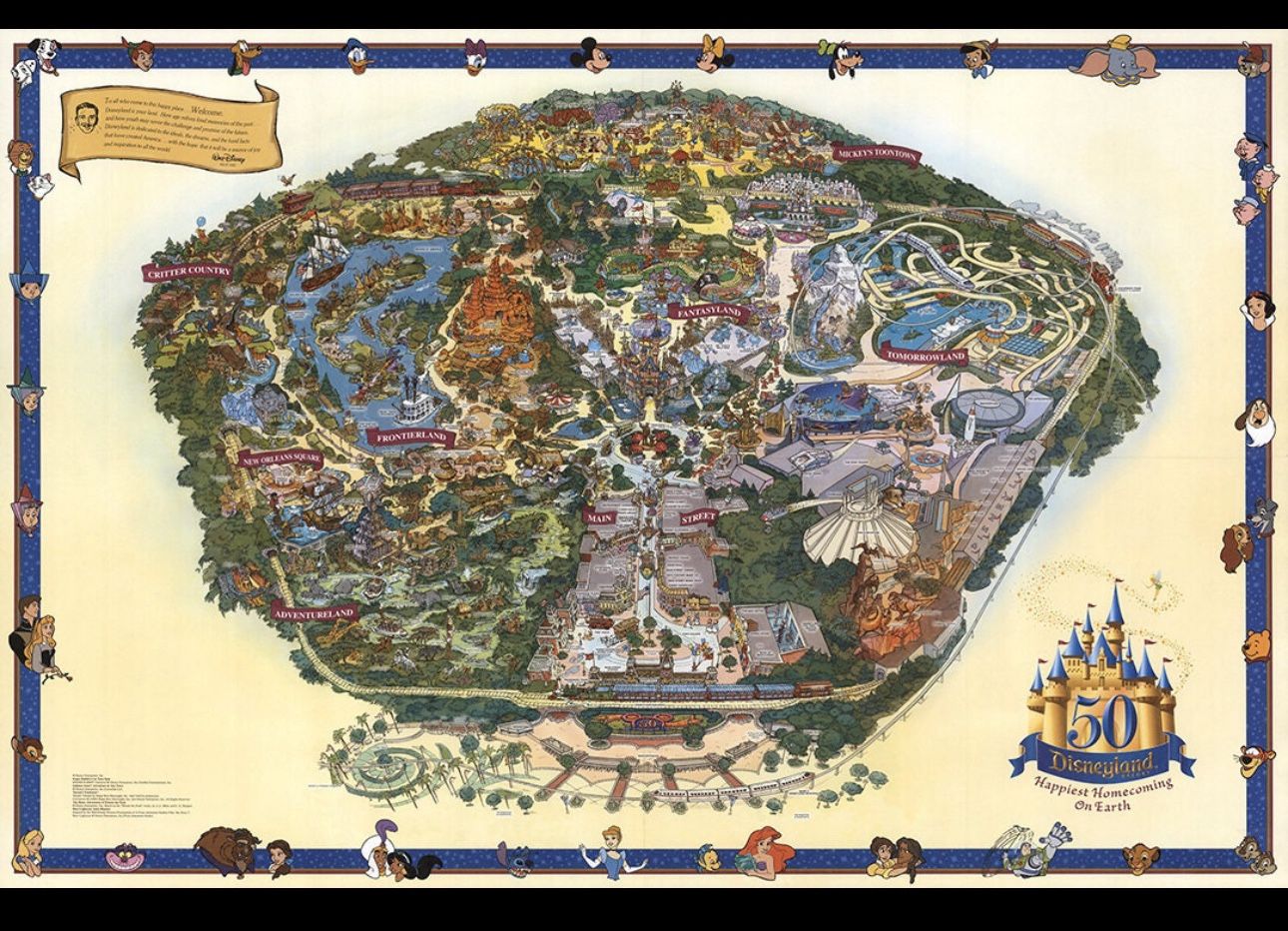 Disneyland Map Park Picture