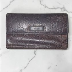AUTHENTIC GUCCI GUCCISSIMA BROWN WALLET