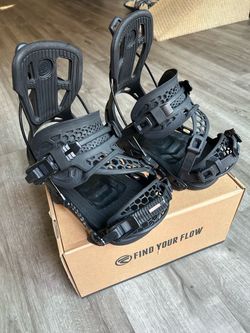 Nidecker Flow NX2 Hybrid Strap Snowboard Bindings Size Large