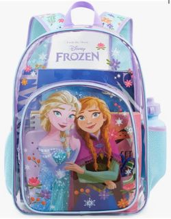 Disney Frozen Clear Backpack for Girls for School, Travel