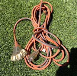 Orange Outdoor Extension Cord 25ft