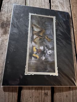 Disney Vintage Classic Mickey Walking Pluto 