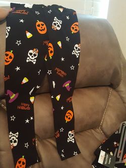 Cute Halloween girl leggings