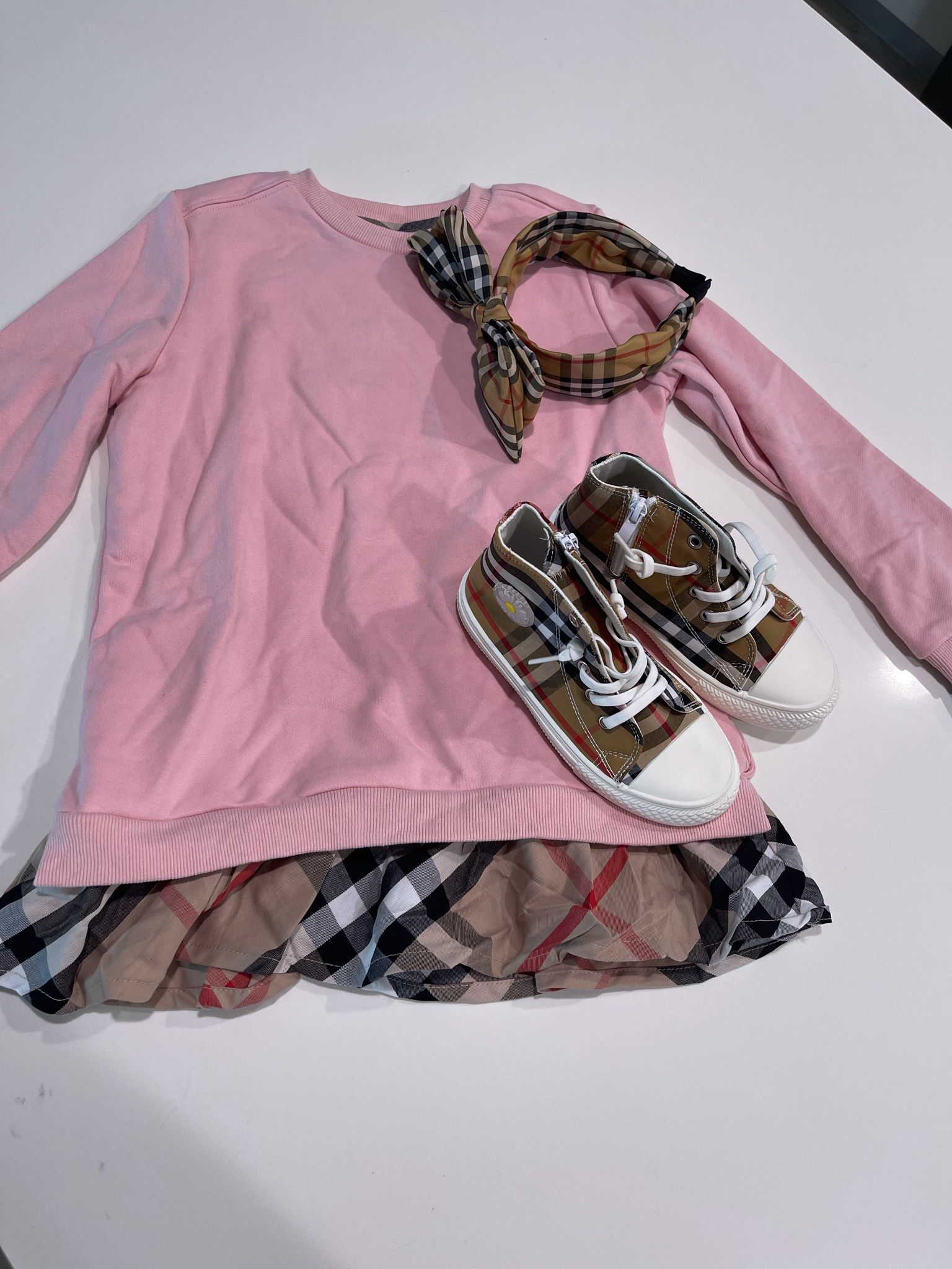 Kids Shoes And Top With Hair Accessories