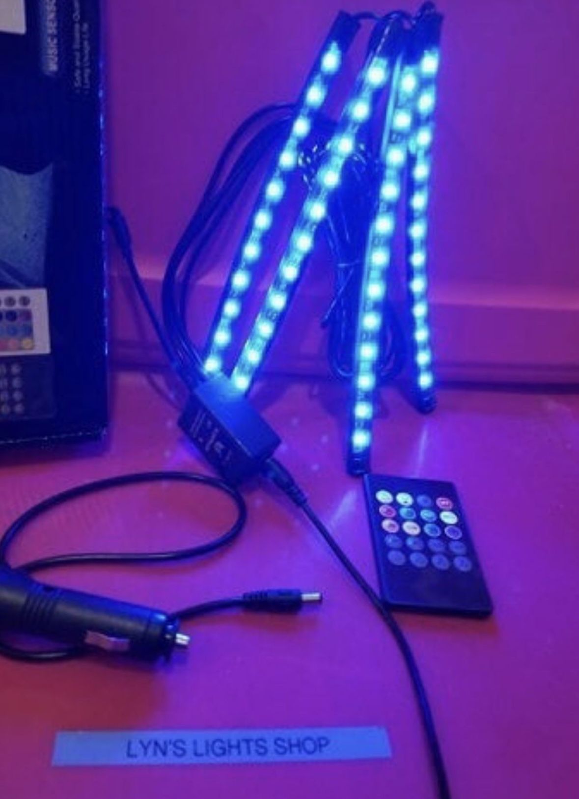 RGB Car LED Interior Lights With Remote