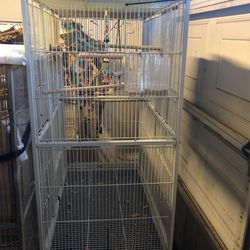 Cage with accessories