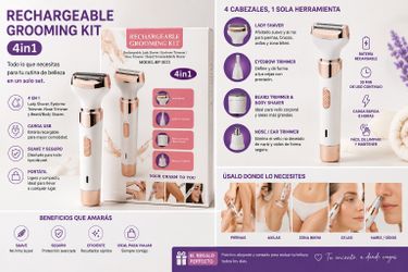 Rechargeable grooming kit