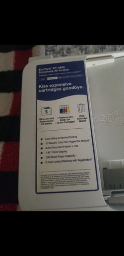 HP PC 15' 237MB and all in one Epson color printer( needs ink)