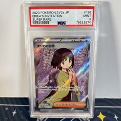 Pokemon 151 Erika’s Invitation Super Rare PSA 9