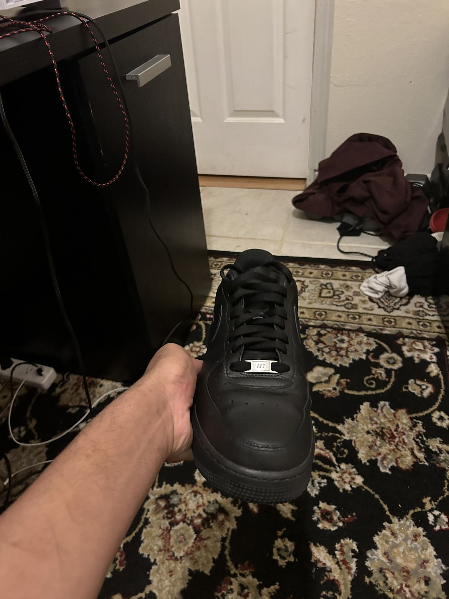Black Air Force 1s Used 