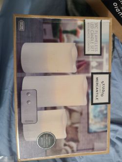 3piece flameless candle set