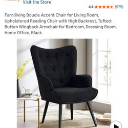 Sherpa black Accent Chair
