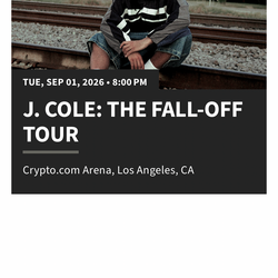 J.cole The Fall Off Tour
