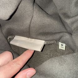 Brown Faded Essentials Hoodie