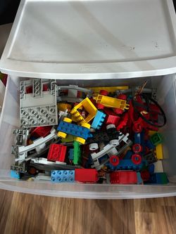lego duplo lot + bag full of minis