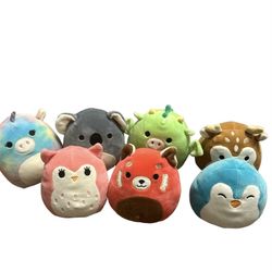 7 5” Mini Squishmallows Unicorn Koala Dragon Deer Owl Red Panda Penguin