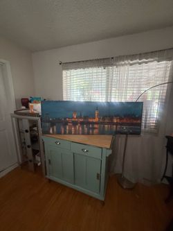 Verticle canvas art painting