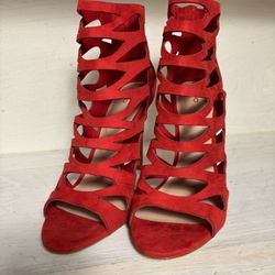 Red Aldo Heels
