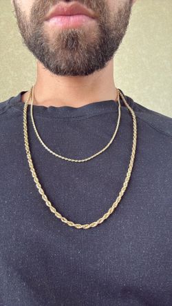 Solid Gold Rope Chain 19.9g 26” 10k