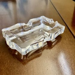 Baccarat Crystal Ashtray (France) Vintage Mid Century
