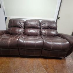 Alex Leather Power Reclining Sofa