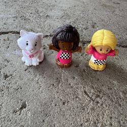 Little People Barbie Lot 2 Figures + Cat 
