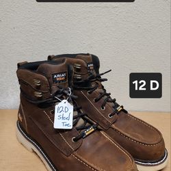Ariat Work Boots Sz 12  D COMPOSITE TOE
