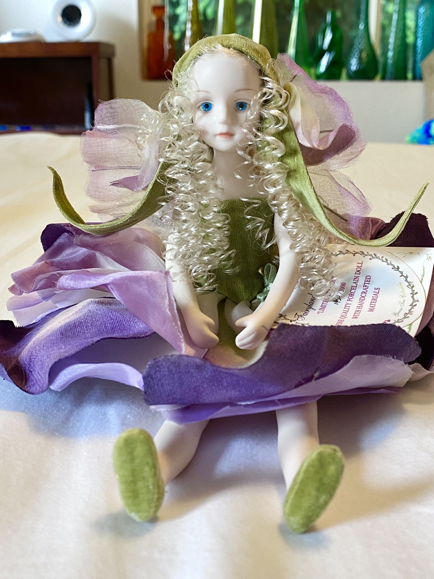 Fairyland Fantasies Limited Edition Porcelain “Iris” Fairy Doll - Mint Condition in Box