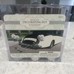 New Just Married Deluxe Car Decorating Kit