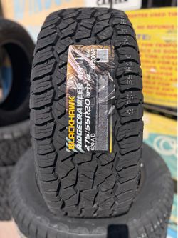 275-55R20 AT Blackhawk $540 Instaladas y balanceadas  cash.  24914 east 5th st San Bernardino ca  909-/283-/2446. Gracias 🙏