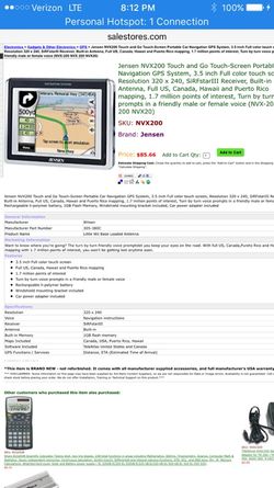 JENSEN NVX200 GPS